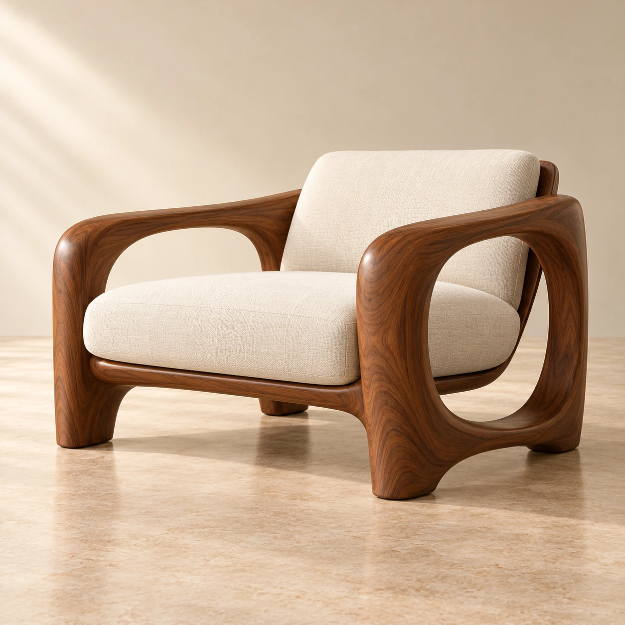 Fauteuil Crique — étude conceptuelle EBURNEA